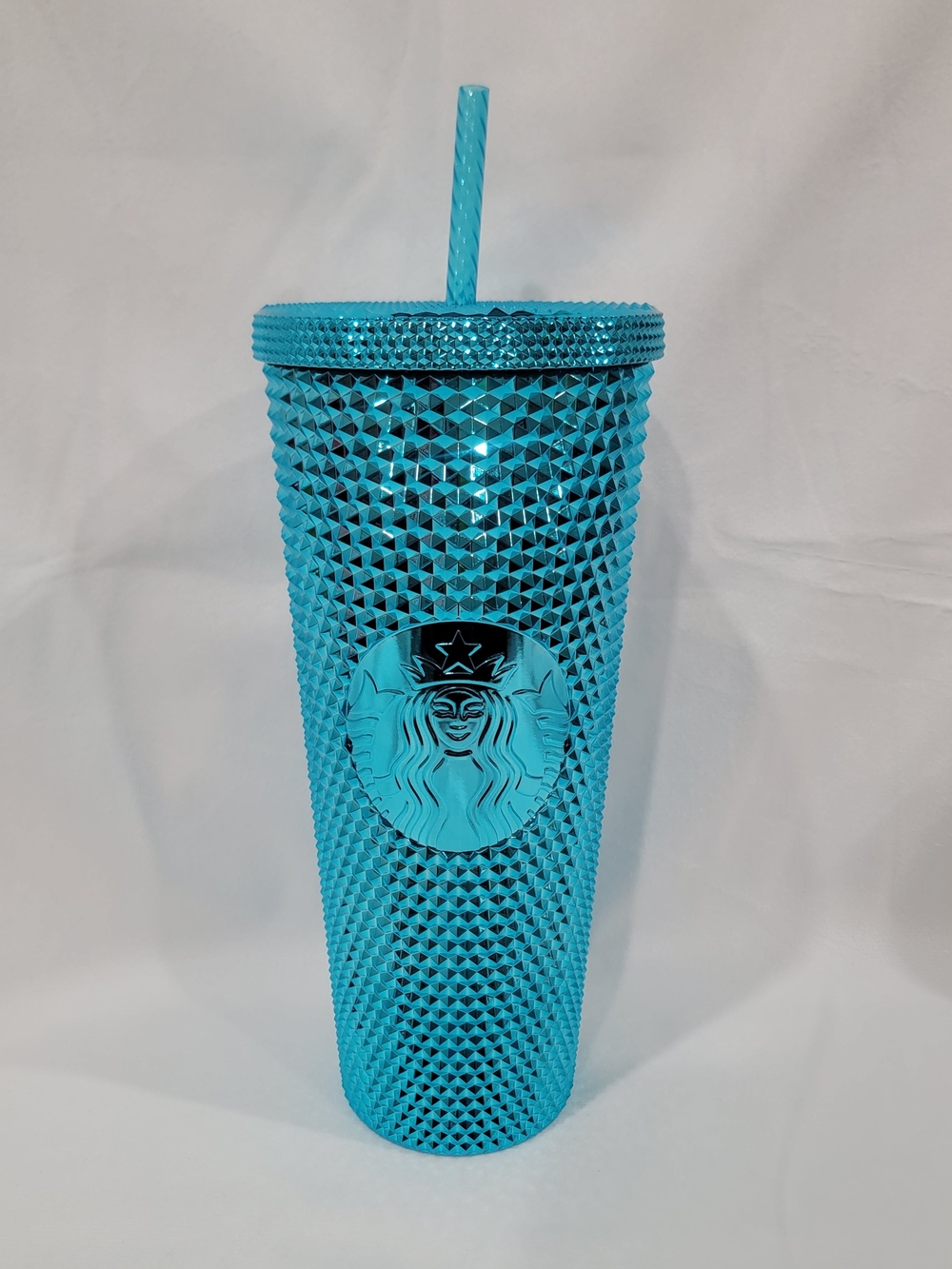 Starbucks Bright Turquoise Studded Tumbler with Straw